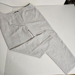 NWT Ann Taylor Women's 18 The Slim High Rise Gray Ankle Dress Pant Straight Leg
